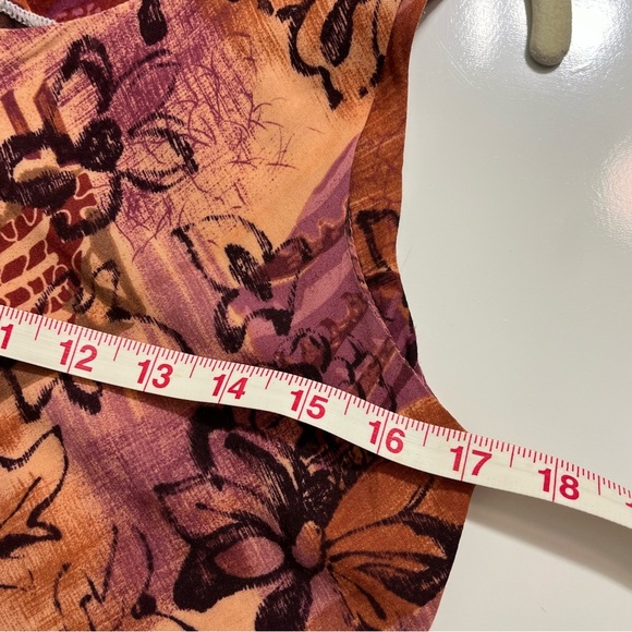 VTG Hilo Hattie Hawaiian Maxi Dress Women Size 6 Pink Orange Floral Long - Picture 8 of 9